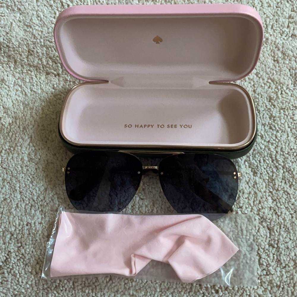 Kate Spade aviator black sunglasses